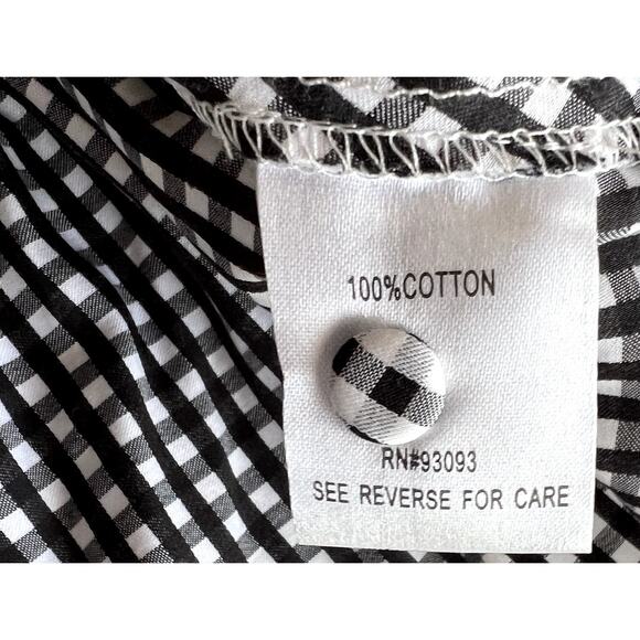 Tyler Böe Dress Women Medium Checkered Ruffle NEW Cottagecore Prairie Hippie - Picture 12 of 14